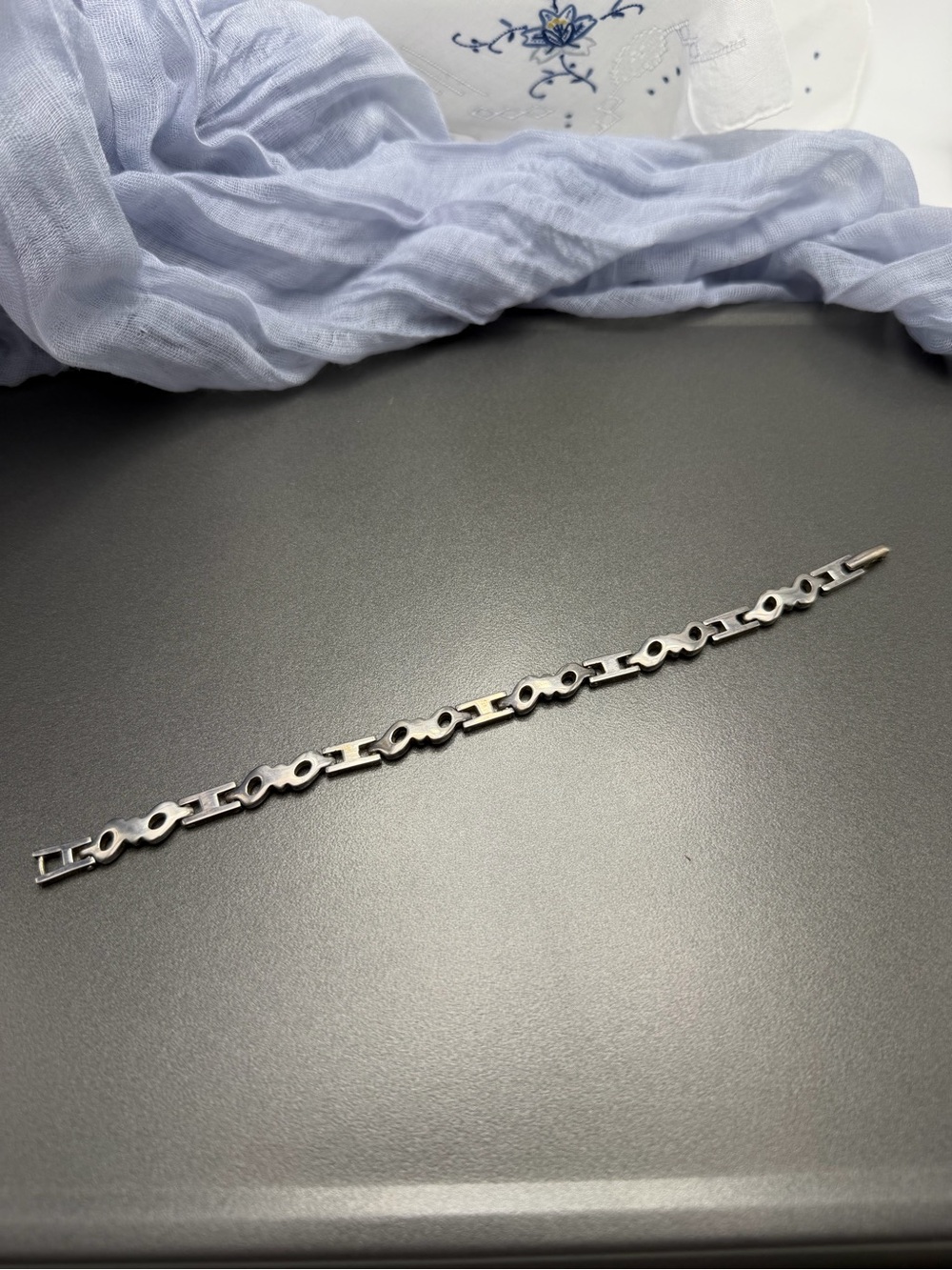 ⬇️⬇️ Linked 925 Sterling Silver Bracelet #2STB